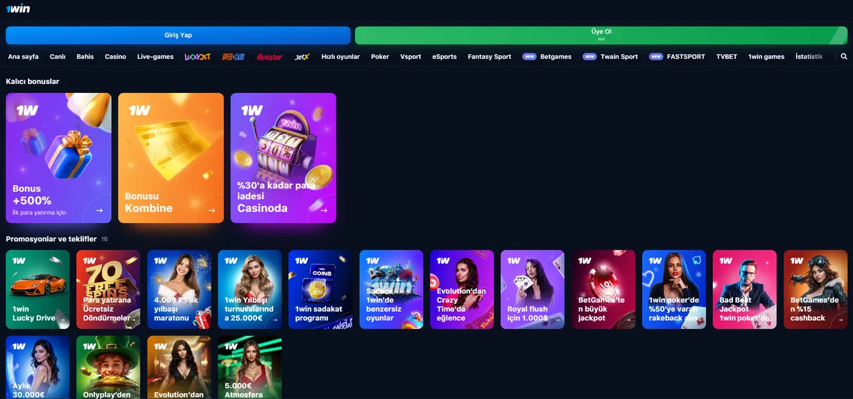 1win bonus
